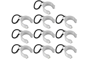 KAJAWIS 10 x Poolplane Clip - Ø 55 mm - Poolhalter mit rundem Rahmen - Passend für INTEX & BESTWAY - Befestigung der Schutzfolie