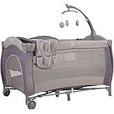 Prego Baby Sunny Baby 9160 Wonderland Park Bed 70x120 cm Dark Gray