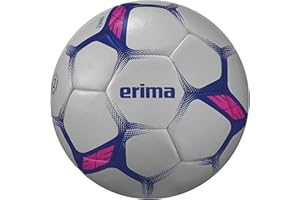 Erima Flash Training Ballon de Handball (7202504), Blanc/Bleu, 1