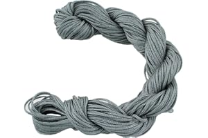 Perlin - Hilo de macramé de 30 metros, 1 mm, cuerda, hilo para joyas, para hacer manualidades, selección de colores