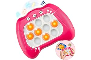 LERRBO Fast Push Spielmaschine für Kinder ab 3 Jahren| Outdoor-Spielzeug für 8-13 jährige Mädchen und Jungen Geburtstagsgeschenke|Sensorisches Spielzeug für Kinder mit Autismus(Rose Red)
