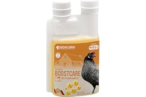 DADECARE Hühner Vitamine 6-in-1 250ml | Vitamin A-E-D-C-K-B für Hühner Winter & Mauserhilfe | Ergänzendes Futter für Hühner, Küken und Exoten | Vitamin ADEC + mit Dosierer