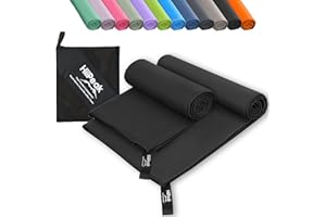 HiiPeak Serviette Microfibre Séchage Rapide, Serviette Sport Musculation Homme et Femme, Serviette de Bain Microfibre Parfait pour Voyage, Fitness, Piscine et Plage