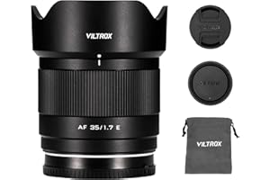 VILTROX 35 mm f/1.7 E-Mount-Objektiv, 35 mm F1.7, große Blende, APS-C STM Autofokus, Prime-Objektiv, kompatibel mit Sony E-Mount Kameras A6700 A6600 A6500 A6400 ZV-E10 A7C A7RII A7SII A7II A7RIII A9