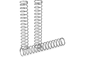 GUNGY Druckfeder Edelstahl Feder Druckfedern 90mm Drahtdurchmesser 1,2mm Innendurchmesser 12mm Länge 90mm Maximale Federkraft 2,02kg 4 Stück
