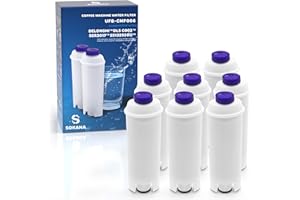 SOKANA 8 Filtre à Eau DLSC002 Filtre DeLonghi Compatible avec Cafetiere DeLonghi Magnifica S ECAM Primadonna Eletta Plus EC820 EC850 ESAM | TÜV SÜD Certificat