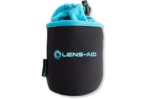 LENS-AID Funda Protectora para Objetivo de Neopreno con Forro Polar: Bolsa Protectora para Lentes y Accesorios da Camera fotografica (XXS)