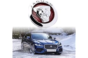 SFEG Emblem Compatible with XF 2009-2015 XJ 2011-2015 Front Center Grille Emblem 2.83inch Car Badge Emblem Leopard Car Accessories (fit 2.83inch red)