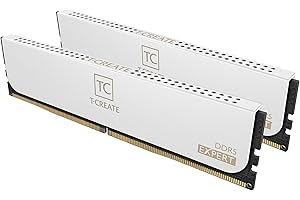 TEAMGROUP TEAMGL_PRODUCT_GROUP T-Create Expert Overclocking 10L DDR5 32GB Kit (2x16GB) 7200MHz (PC5-57600) CL34 A-DIE Desktop Memory Module Frame White - CTCWD532G7200HC34ADC01