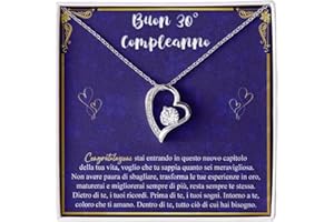 Bramart Collana Donna Compleanno Laurea Finitura in Oro, Argento Idee Regali per lei Festa Evento speciale - Cofanetto con DEDICA incluso