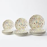 SANTA CLARA | Complete Tableware 12 Pieces Stoneware Round Stoneware for 4 People, Microwave and Dishwasher Safe, Julia Dinne