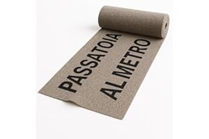 GALEONE - BIANCHERIA E TESSUTI Passatoia al Metro | Tappeto Cucina Antiscivolo - Lavabile | Tappeto Corridoio - Cucina - Ingresso | Passatoia al Metro per Eventi - Matrimonio | Galeone | 1 x 2 m | Marrone Chiaro