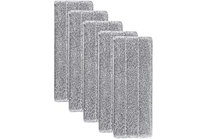 SERRIA_FOURNITURES DE SALLE DE BAINS Serpillères en Microfibre pour Balai Lave-Sol Housse de Nettoyage de Rechange La Tête de Ménage de Vadrouille pour Balai Plat Lingettes de Nettoyage 33x12mm Serria