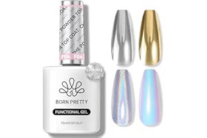 Born Pretty No Wipe Gel Top Coat, Vernis Semi Permanent Gel Top Coat High Gloss Soak Off U V LED pour Studio Manucure DIY Home