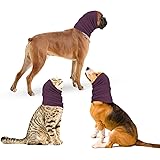 oUUoNNo Dog Snood for Dog Neck and Ear Warme,Calming Pet Snood Ear Covers for Anxiety Relief and Grooming, Ear Muffs for Dogs