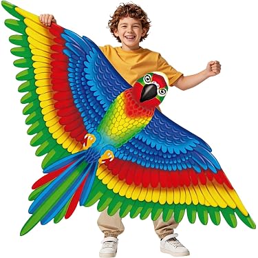 Cerf-Volant Enfant Avec Canne à Pêche Intégrée – Ultra Facile à Monter, Super Stable, Idéal Débutants 3-8 Ans – Cadeau Anniversaire Ou Noël Parfait !
