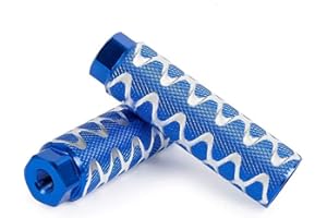 ZONSUSE 1 Paire Bike Pegs Antidérapantes en Alliage d'aluminium, BMX Pegs, Repose-Pieds Cylindriques pour Vélos BMX,Pédale de Vélo, en Alliage d'aluminium Robuste - pour Cascades à vélo