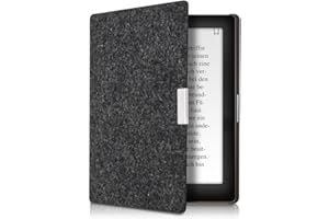 kwmobile Etui kompatybilne z Kobo Aura Edition 1 - filcowy materiał eReader etui ochronne Cover Case - ciemnoszare