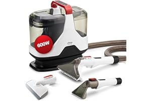 Ufesa Eden 600 Aspiradora de Tapicerías con Agua 600W, Doble Depósito, Succión de Líquidos y Sólidos, Cepillo Multifunción, Accesorio Limpiacristales, Ideal para Alfombras, Sofás, Coche y Cristales