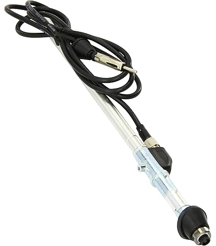 Tomzz Audio 1000-050 Holmantenne VHF AM FM 3 Télescopes Env. 120m Noir