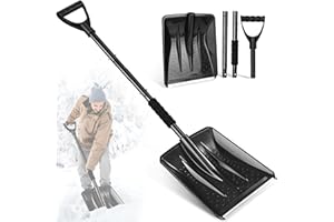 SHOWVIGOR Pelle a Neige, 108cm Pelle Deneigement, Conception Amovible de 4 Pièces, Pelle à Neige Réglable Portable et Légère, Grande Capacité, Idéale pour Le Jardin, la Conduite en Voiture