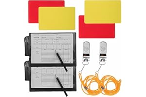 DEZP fischietto arbitro cartellini arbitro calcio cartellini arbitro pallavolo kit per arbitro da calcio fischietto arbitro professionale kit di cartellini per arbitro per Gioco Calcio Scuola Sport