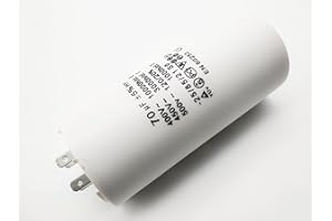 KRAFTFELD Condensatore fino a 500 V ~ AC 55,60,65,70,80,90,100 µF uf condensatore di avviamento, condensatore di funzionamento (70 µF)