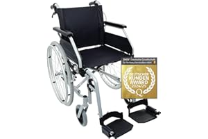 ‎BESCOMEDICAL Rollstuhl Primus MS 2.0 - faltbarer Transportrollstuhl - Reise-Rollstuhl mit Steckachsensystem und Trommelbremse - Sitzbreite 38 cm - Faltrollstuhl - Transitrollstuhl