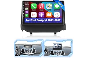 NHOPEEW Autoradio pour Ford Ecosport 2013-2017 avec CarPlay sans Fil et Android Auto - Autoradio Android 13 avec FM RDS - GPS WiFi Commande au Volant EQ 28UI + Caméra de recul et Micro