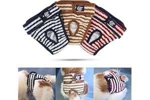 Namsan Hunde Windeln 3 Stück Waschbare Schutzhose für Hündinnen Einstellbare Hunde Höschen für Urin Inkontinenz/Untrainierte Welpen/Läufigkeit Hündin-M