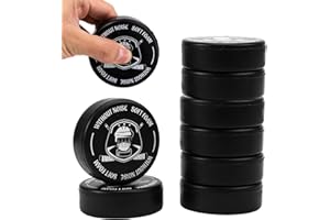BOXOB 8pcs Palets Hockey sur Glace, Palets de Hockey sur Glace en Mousse Souple 7,5cm de Diamètre 2,54cm d'Épaisseur Légers et Silencieux pour l'Entraînement l'Intérieur