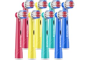 ‎REDTRON REDTRON opakowanie 8 szt Kids główki do szczoteczki do zębów Oral B, głęboko i precyzyjnie czyszczące główki do szczoteczki do zębów, szczoteczek elektrycznych dla dzieci