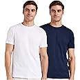 Amazon Brand - Symbol Men's Solid Cotton T Shirt | Round Neck | Half Sleeve | Plain-Regular Fit (Available in Plus Size and Combo Packs)