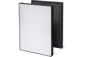 BAMBOOST FY1410/30 & FY1413/30 - Juego de filtros de repuesto compatibles con Philips AC1214/10 AC1215 AC1217 AC2729/10, AC121x/10 purificador de aire serie 1000, 1 filtro HEPA, 1 filtro de carbón