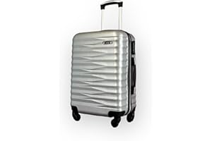 GUSKASA Valigia, Trolley, Bagaglio a Mano, 2024-grigio, 37 * 23 * 56cm, 20 Pollice, 2.6kg, con Ruote Girevoli a 360 gradi, Maniglia Rettratile