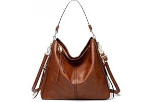 FANDARE Bolsos de Mujer Bolsos Hobo Bolso Bandolera Bolso de Hombro Bolso Tote Cuero PU Bolso Shopper Bolso de Mano Bolso Convertible de Mochila para Trabajo Escuela Viaje Bolsos Cruzados