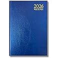 PaulStore 2026 A4 | A5 | A6 Diary Week to View | Page A Day | Desk Diary | Hard Backed For Home And Office Use (Blue, A5 Week To View)