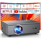4K Smart Projector Compatible with Netflix App, Cinema-like Sound & HDR, KOGATA Auto Focus, 6D Keystone, WiFi 6 & Bluetooth, 