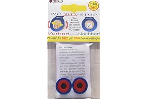 RELA INNOVATIV Insertos para asientos de inodoro, de Rela, para evitar el movimiento, 6 mm + 8 mm