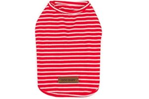 HARFKOKO Pet Heroic Niedlicher Gestreifter Haustier Pullover Katze Pulli Kleine Hunde Pullover Kleiner Hund Pullover Welpe Pullover Hunde Klamotten Für Kleine Hunde Pink Rot Blau Grau - Gewicht 1.2-9.0 KG