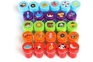 Kesote Zestaw pieczątek pirackich, 26 sztuk, dla dzieci, do zabawy, hobby, kolorowe