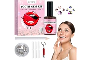 IJHYGD Tooth Gems Kit De Gemas Para Dientes Gemas Dentales Gema De La Joyería Del Diente Diamante Dental Juego De Decoración De Dientes Con 2 Juegos De Fresas Dentales En Forma De Uña De Gato