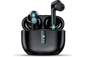 EISREHO Auriculares Bluetooth Inalámbrico, Auriculares Bluetooth 5.3 con 4 HD Micro HiFi Estéreo 30H Deportivos In Ear Auriculares, Cascos Inalambricos para Android iOS Xiaomi