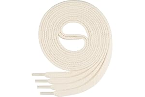 Di Ficchiano Schnürsenkel flach ø 7 mm I Sehr reißfeste Premium Schuhbänder aus 100% Baumwolle ideal für Sneaker Sportschuhe Freizeitschuhe Lederschuhe UVM I Shoe-Laces Längen 45-200cm cm