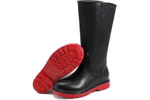 Yenxapei Pioggia Stivali Gomma Uomo Alti, Pvc Antipioggia Impermeabili Galosce Fango, Scarpe Acqua Alta Adulto da Orto Giardinaggio Lavoro Pesca Cantiere Agricoltura Caccia Taglio Erba