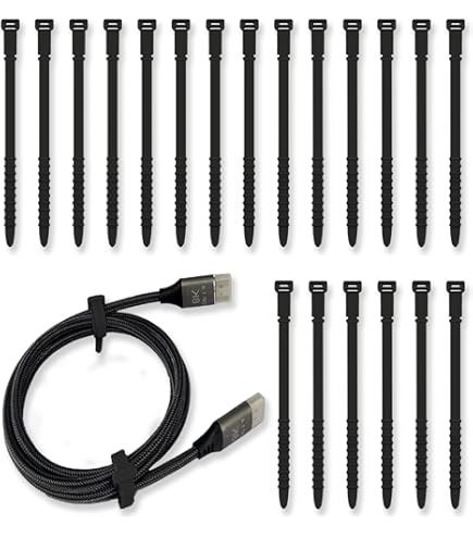 Attaches De Câble En Silicone 27 Pièces Cravates Torsadées En