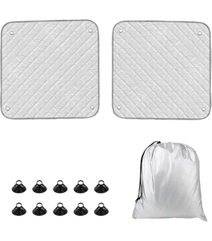 Zonwering voorruit VW T5 T6, 3 stuks thermomatten auto voorruitbescherming aluminium blokkeert UV-stralen voor camper voorruit
