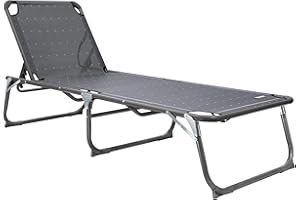 Homecall - Tumbona plegable XXL , Gris