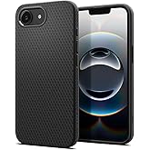 Spigen iPhone 17e / 16e ile Uyumlu Kılıf Liquid Air Kaymaz Dokulu Y&uuml;zey Siyah Kapak - ACS09161 (Spigen TR Garantili) | Askeri