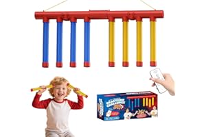 MIOANSER Jeu Attraper des Bâtons, 3 Vitesses Réglables, Jouet d’Entraînement Réflexe et Coordination Œil-Main, Catching Sticks Game Intérieur Extérieur pour Enfants et Adultes, Cadeau Éducatif Amusant